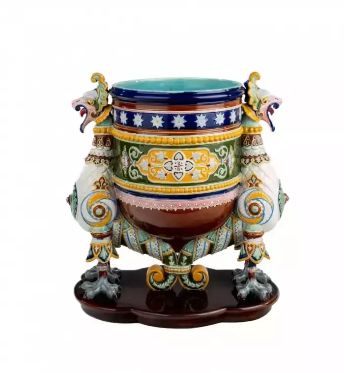 Vase In Neo Russian Style. Kuznetsovs Factory In Dulevo, 1890 photo furniture