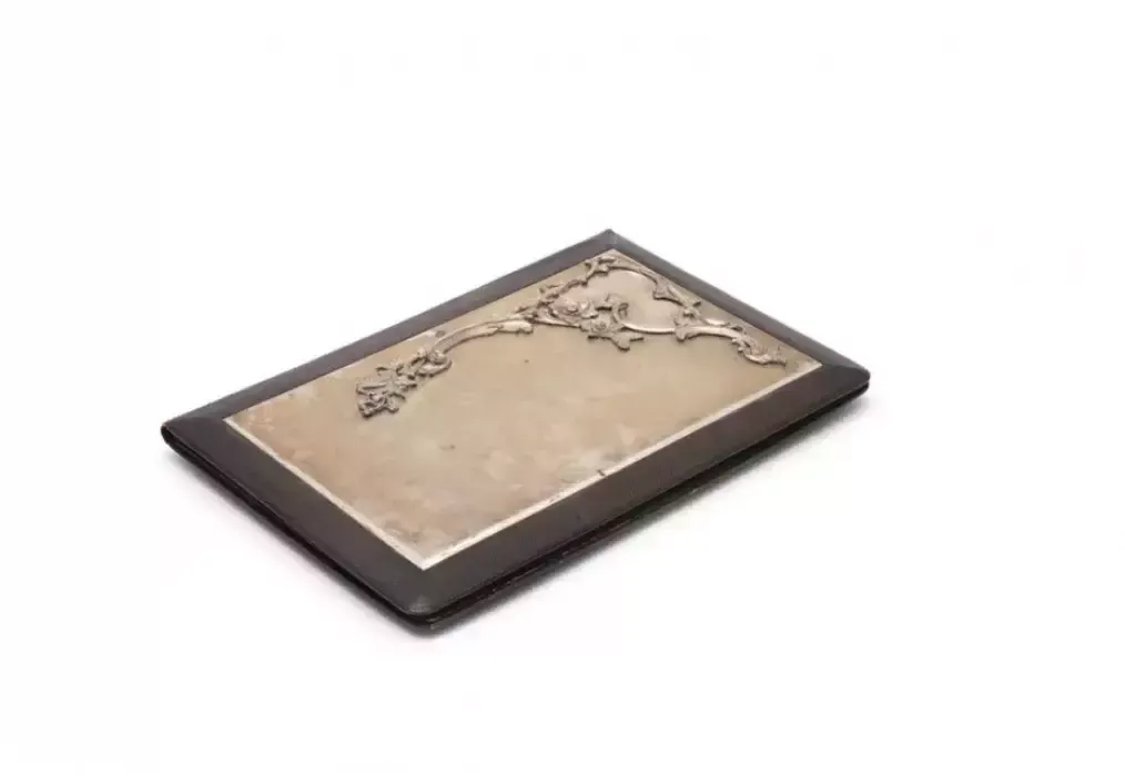 Leather Portfolio With Silver Overlay. Russia, 1908 1917.