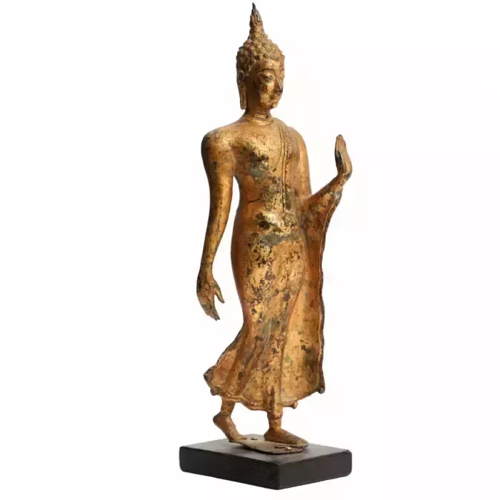 Figure Of The Walking Buddha. 19th Century