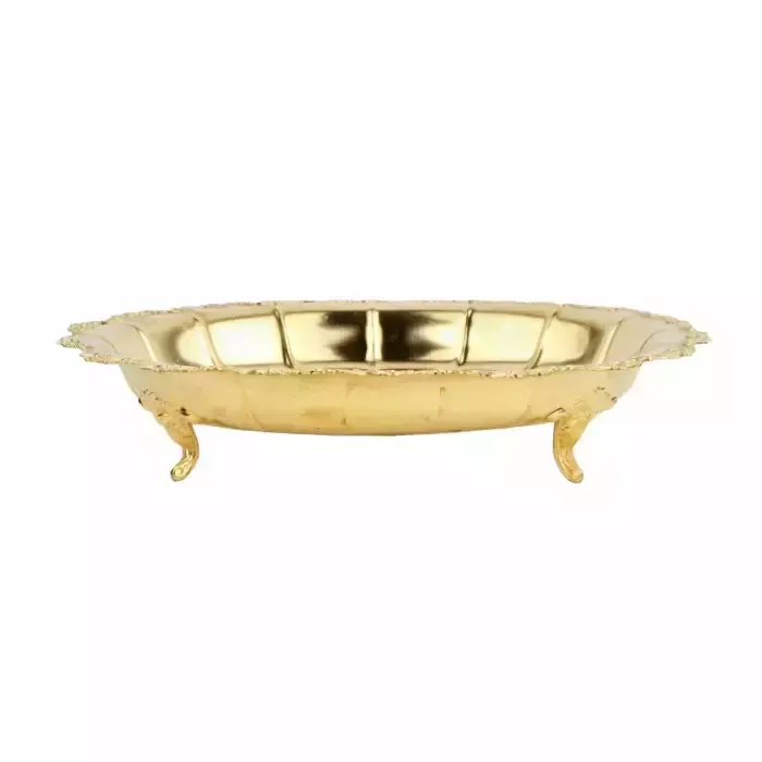 Silver And Gilded Dish On Three Legs, In The Style Of Historicism. Latvia 1930s. photo for sale