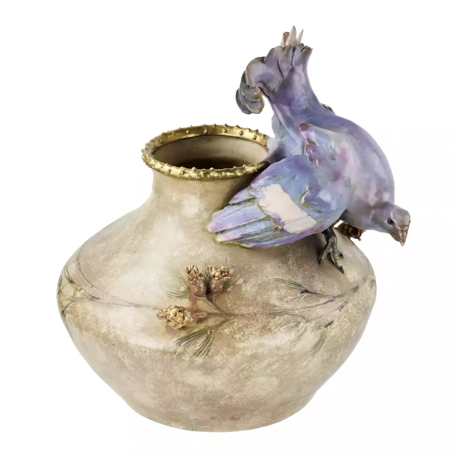 Ceramic Cache Pot. Eduard Stellmacher. 1905 photo 3375.0