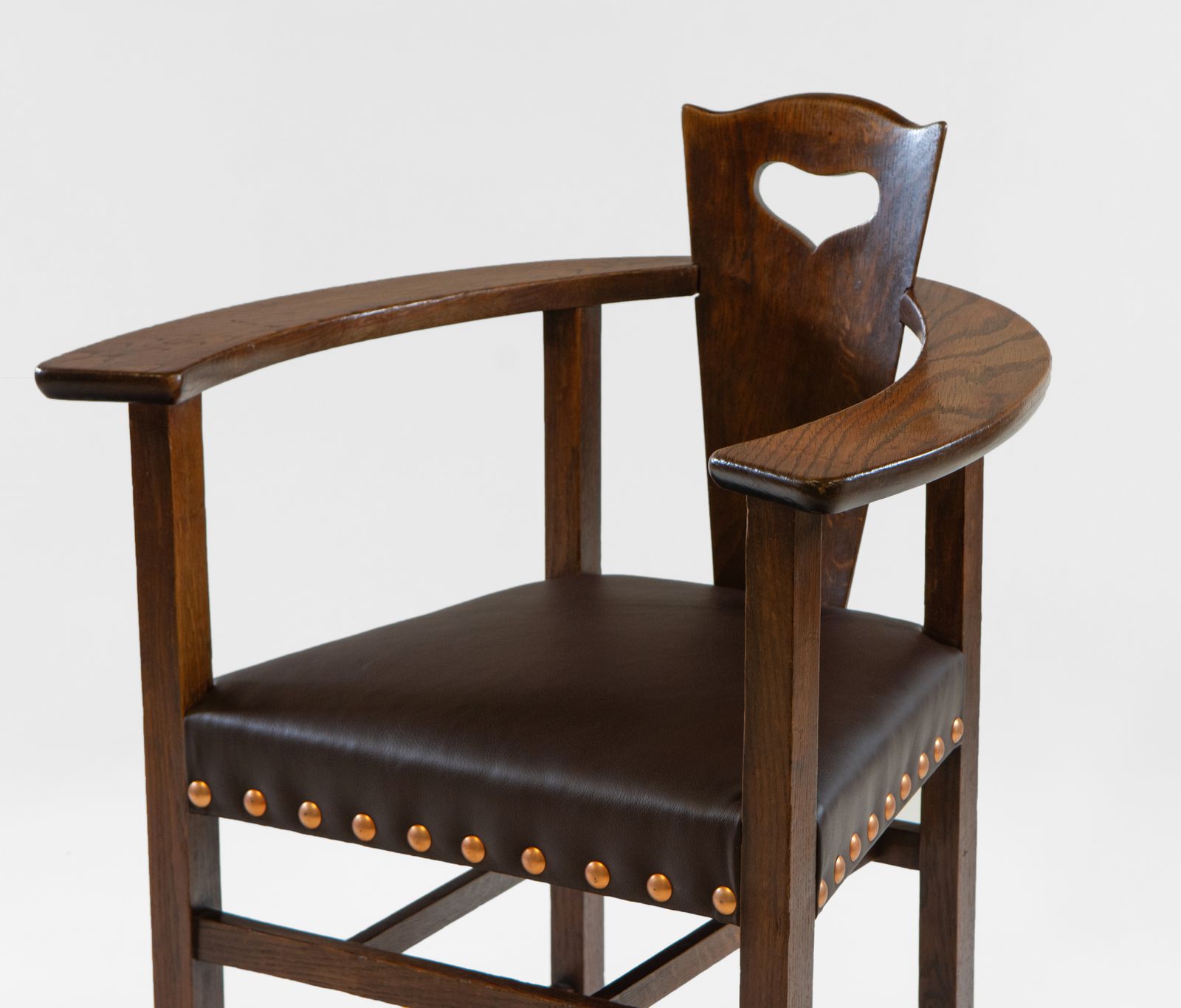 Glasgow School Oak Armchair George Walton Style 'Abingwood' Liberty & Co photo Furniture