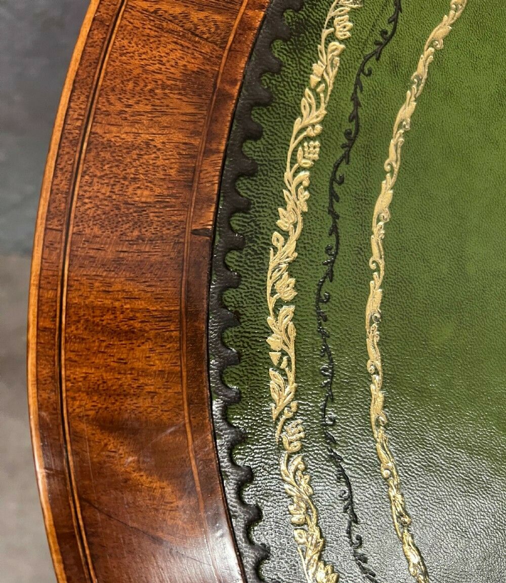 Furniture Edwardian Kidney Shaped & Inlaid Desk photo