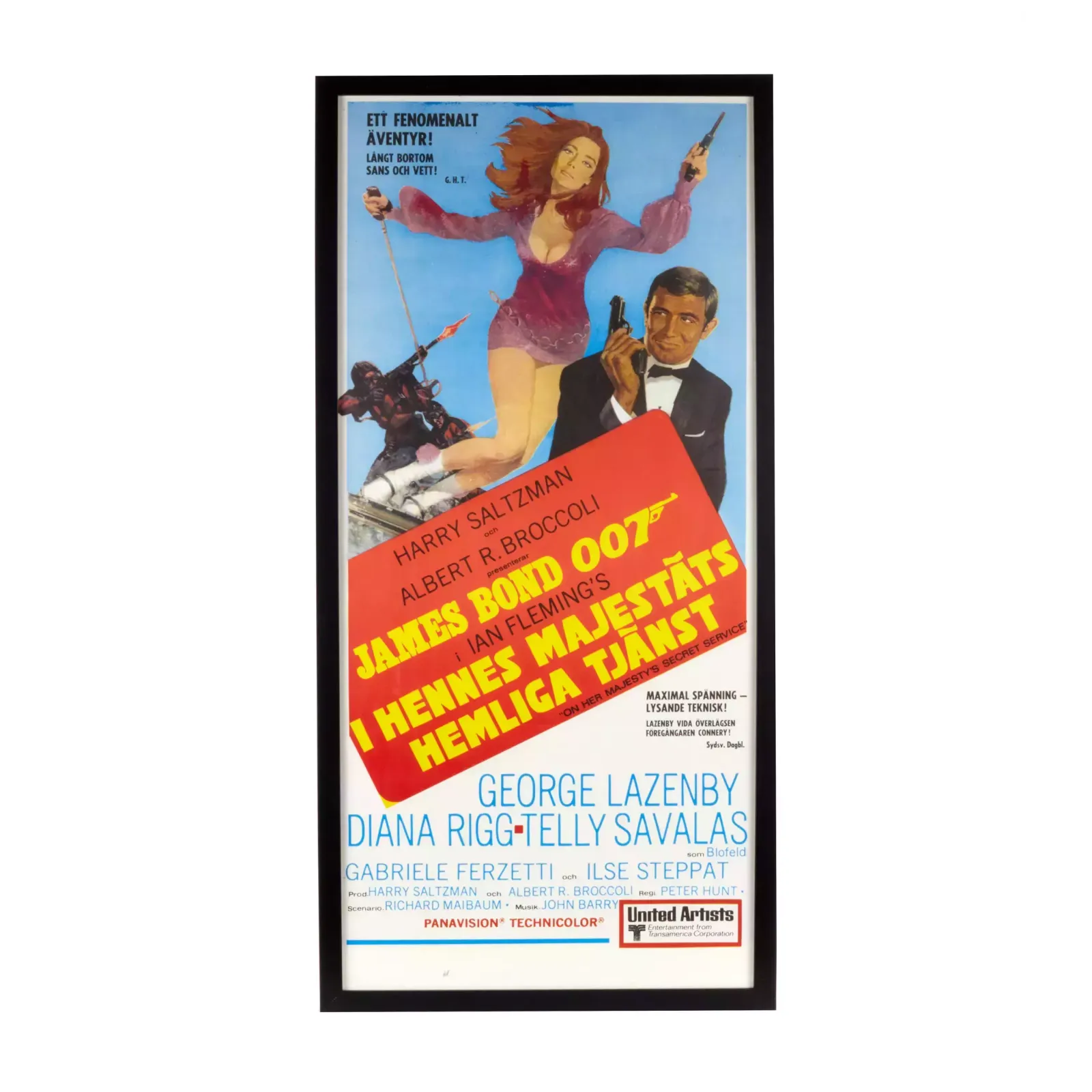 Collection Of Posters For James Bond Films. 1970s photo buy