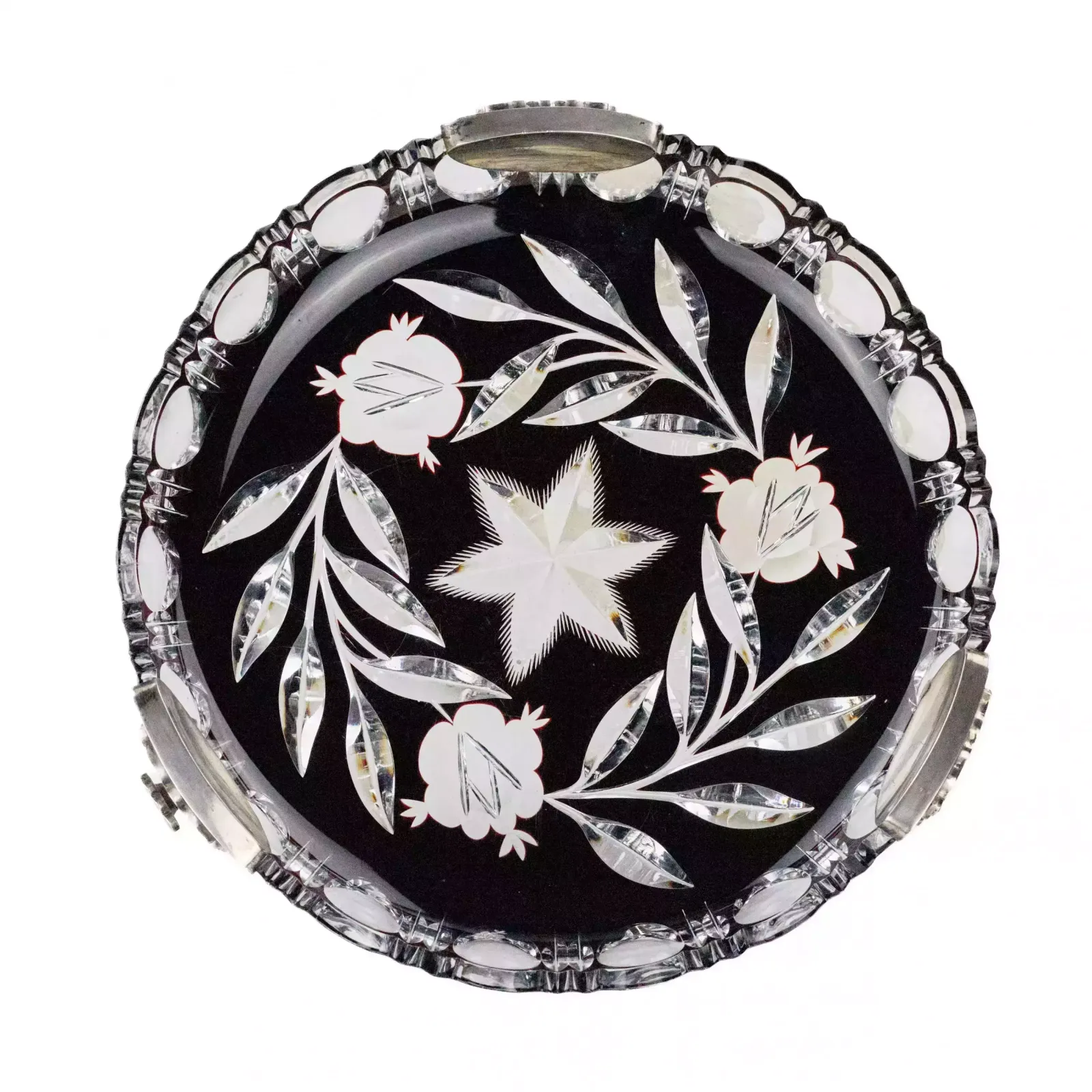 An Original Crystal Dish On Silver Legs. Latvian Version Of Art Deco From The 1930s photo 1868.0