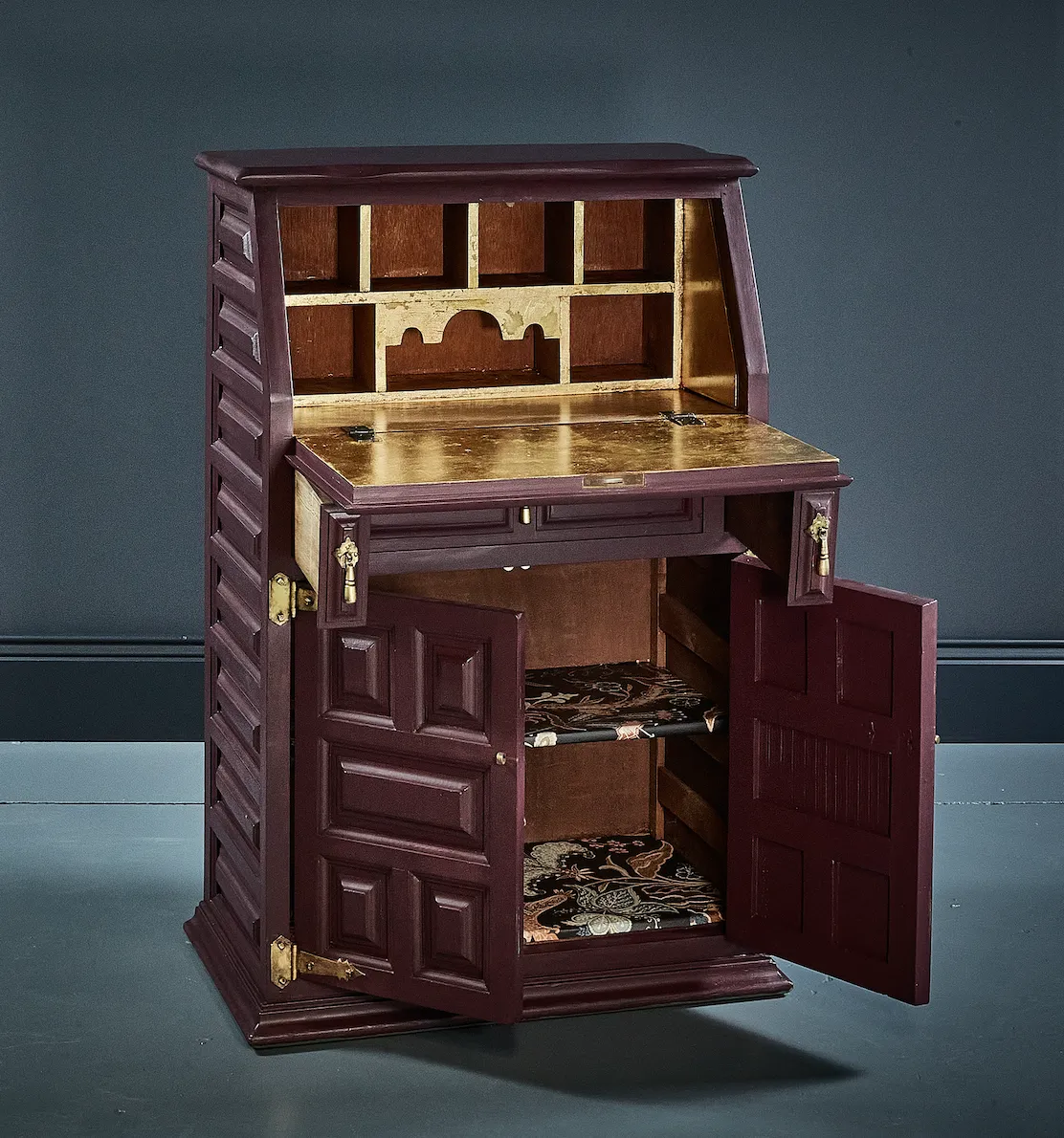 Burgundy 'Younger Toledo' Style Cocktail Cabinet