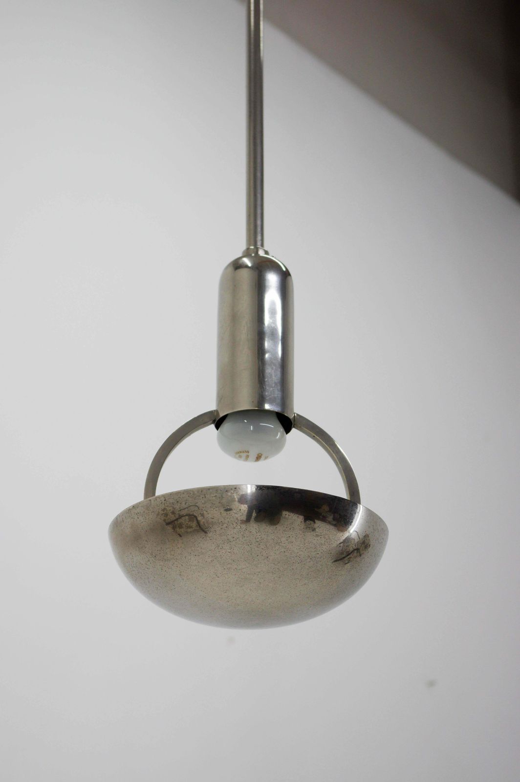 Rare Bauhaus / Functionalist Pendant, 1930s, Restored photo 582.0