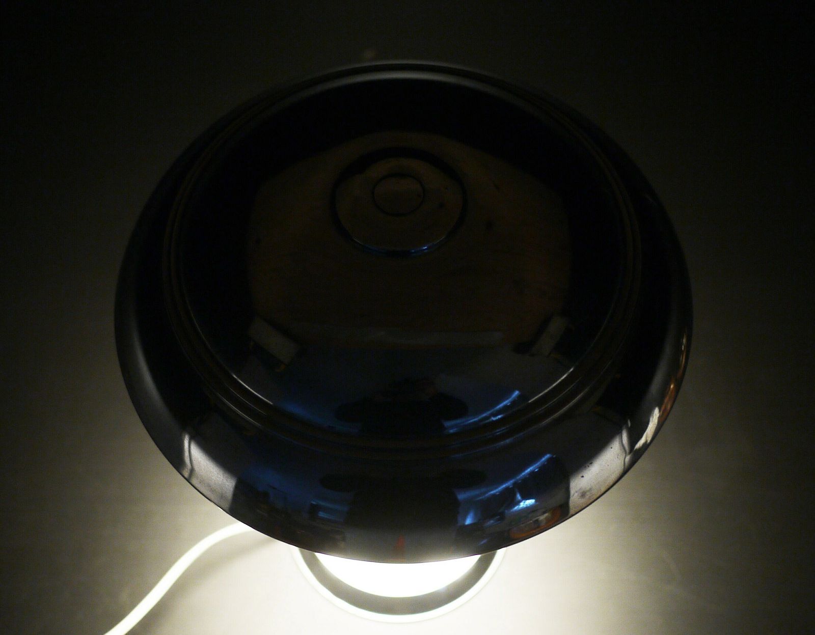 photo for sale French Art Deco Chrome Mushroom Lamp