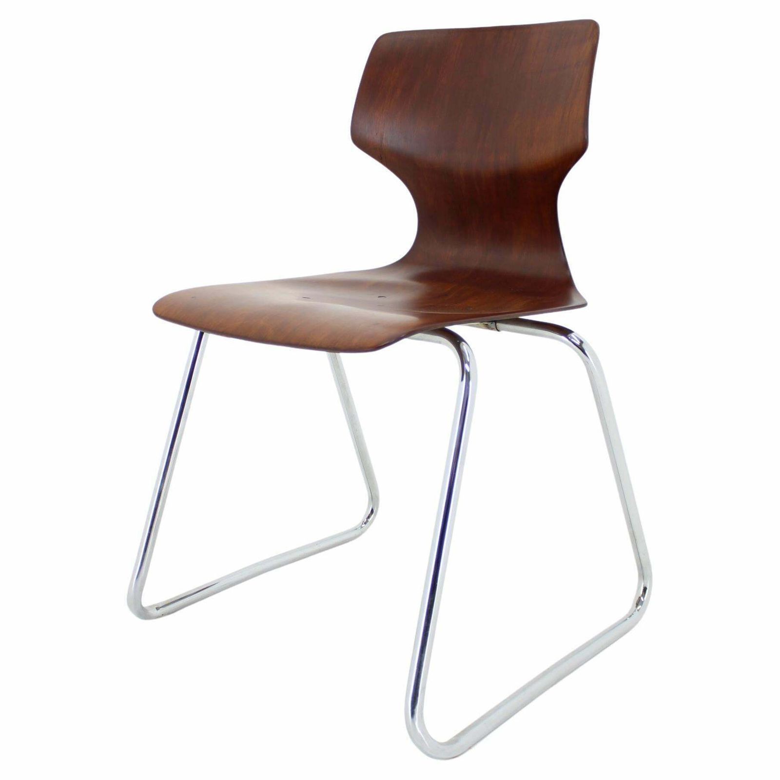 1970s Elmar Flototto Dining Or Side Chair, Germany  40 Pieces Available