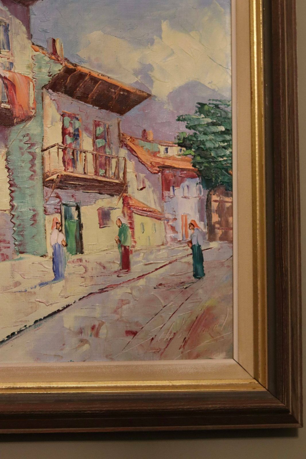Swedish Modernist Oil Painting By Charles Schölander Circa 1950 photo for sale