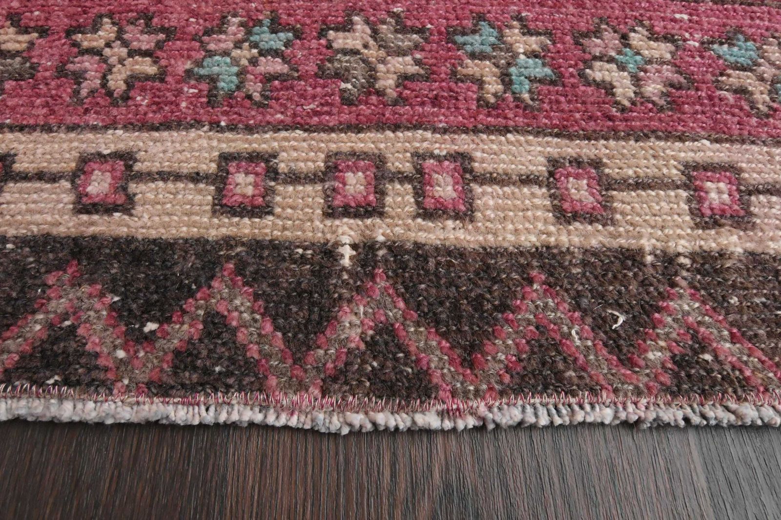 Ft Handmade Turkish Runner Rug, Vintage Rug, Oushak Runner, Shabby Chic Decor, Handwoven Rug, Rug For Kitchen, Hallway, Carpet photo Textiles