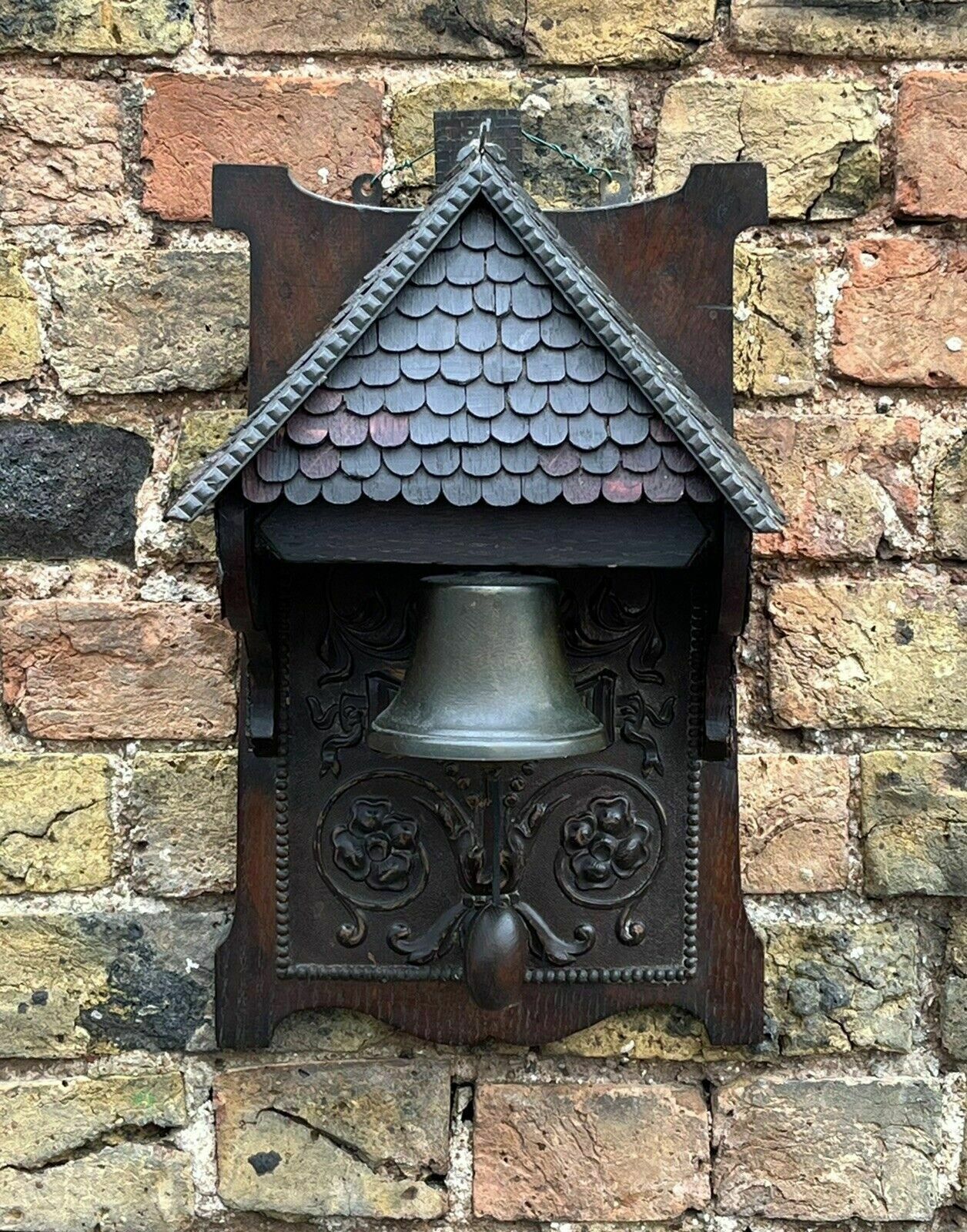 Black Forest Wall Mounted Door Bell, Dinner Bell photo furniture