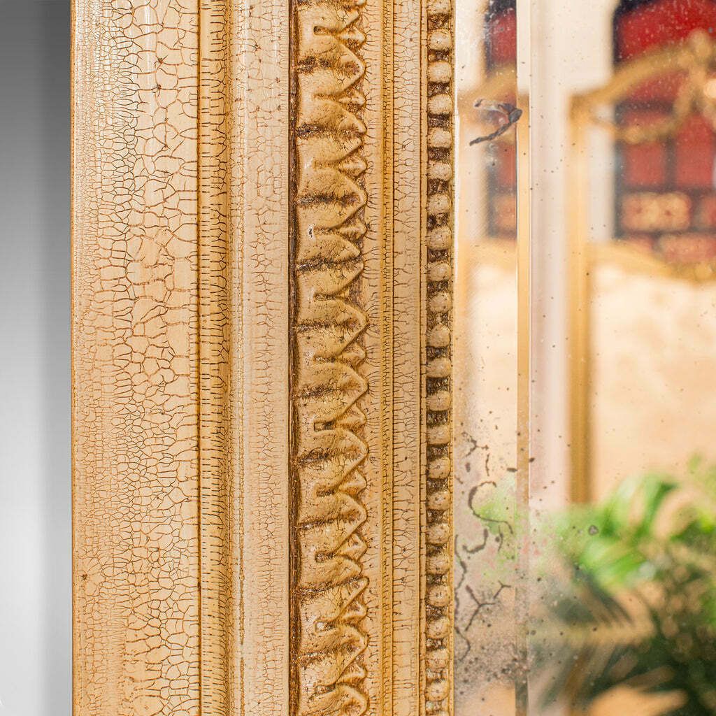 Tall Antique Trumeau Mirror, French, Provincial, Pier, Wall, Victorian, C.1900 photo 1495.0
