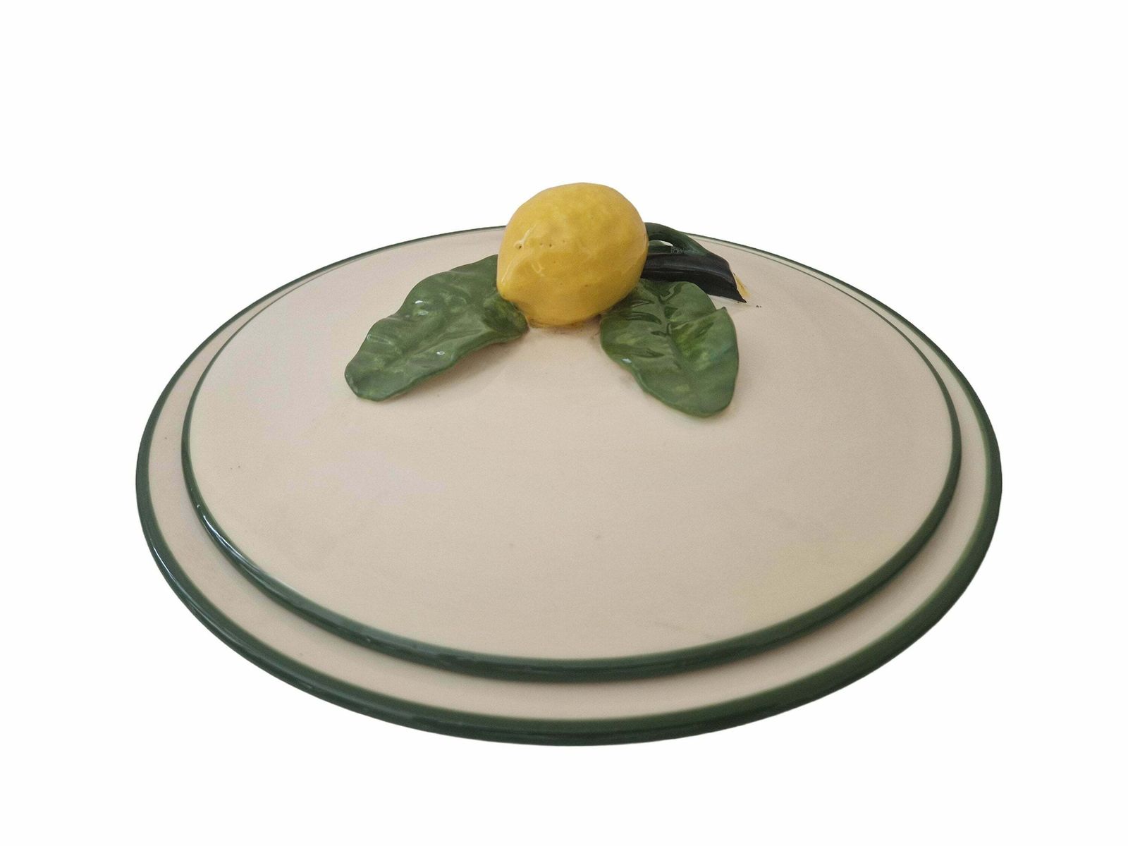 Mid Century Menton Lemon Soup Tureen By Perret Gentil, French Majolica Casserole Dish, Trompe L'oeil Kitchen Decor photo furniture