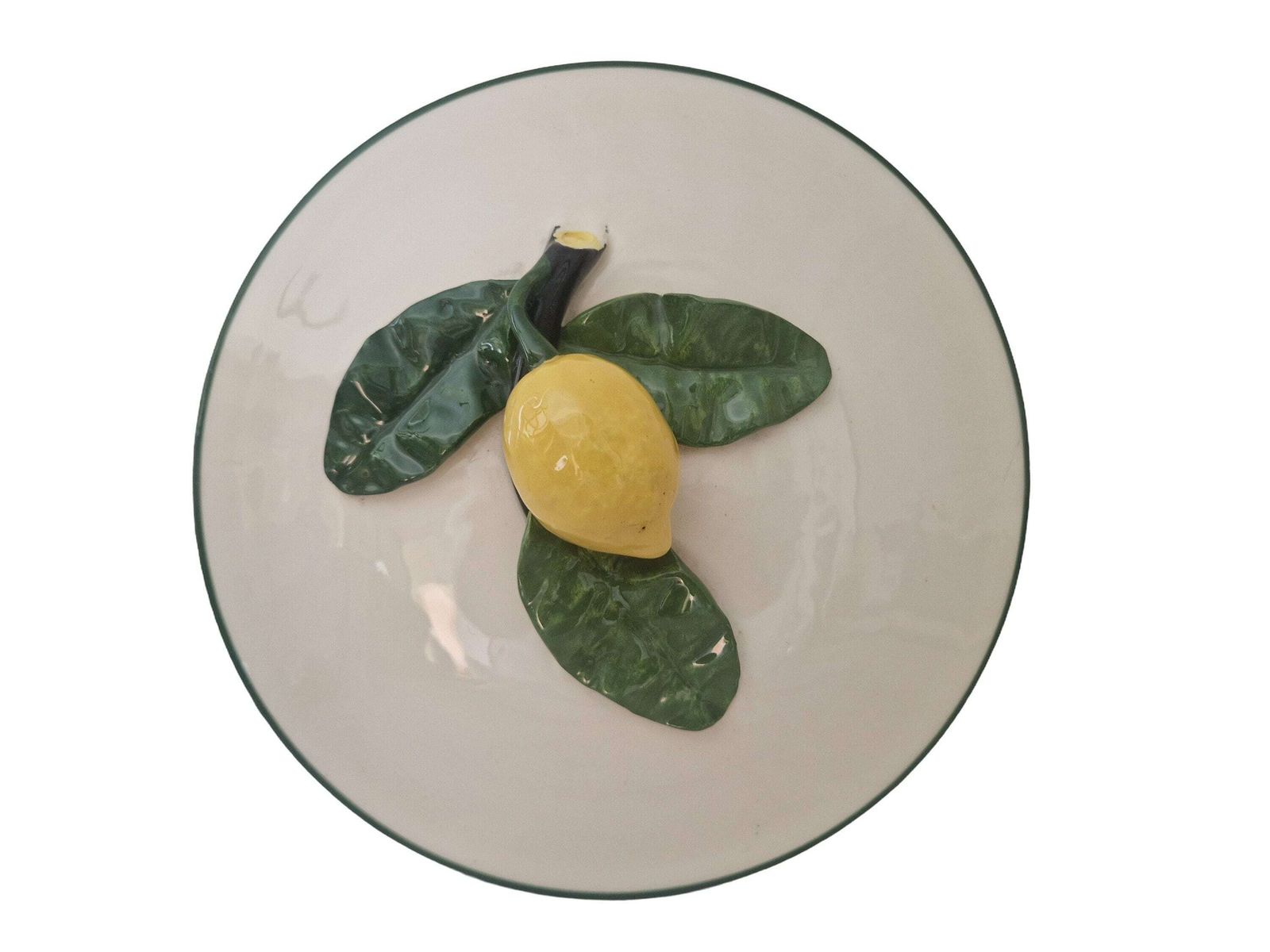 Mid Century Menton Lemon Soup Tureen By Perret Gentil, French Majolica Casserole Dish, Trompe L'oeil Kitchen Decor photo buy