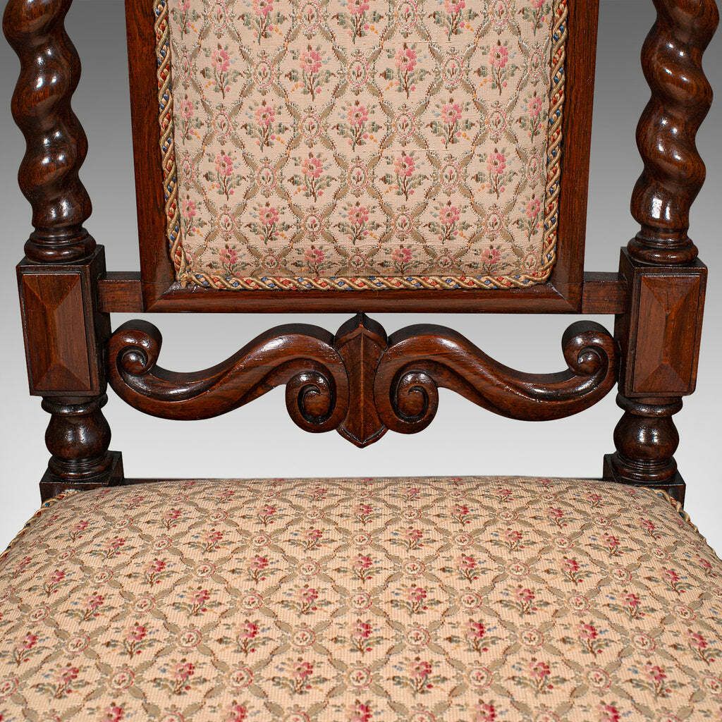 photo for sale Antique Morning Room Chair, English, Silk Cotton, Side Seat, William IV, C.1835