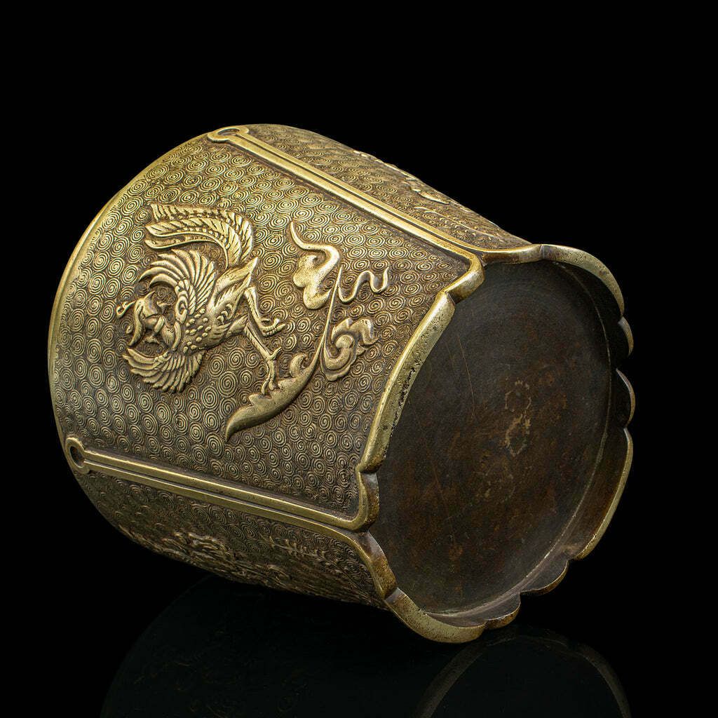 1495.0 Antique Decorative Planter, Chinese, Bronze, Jardiniere, Qing Dynasty, Victorian photo