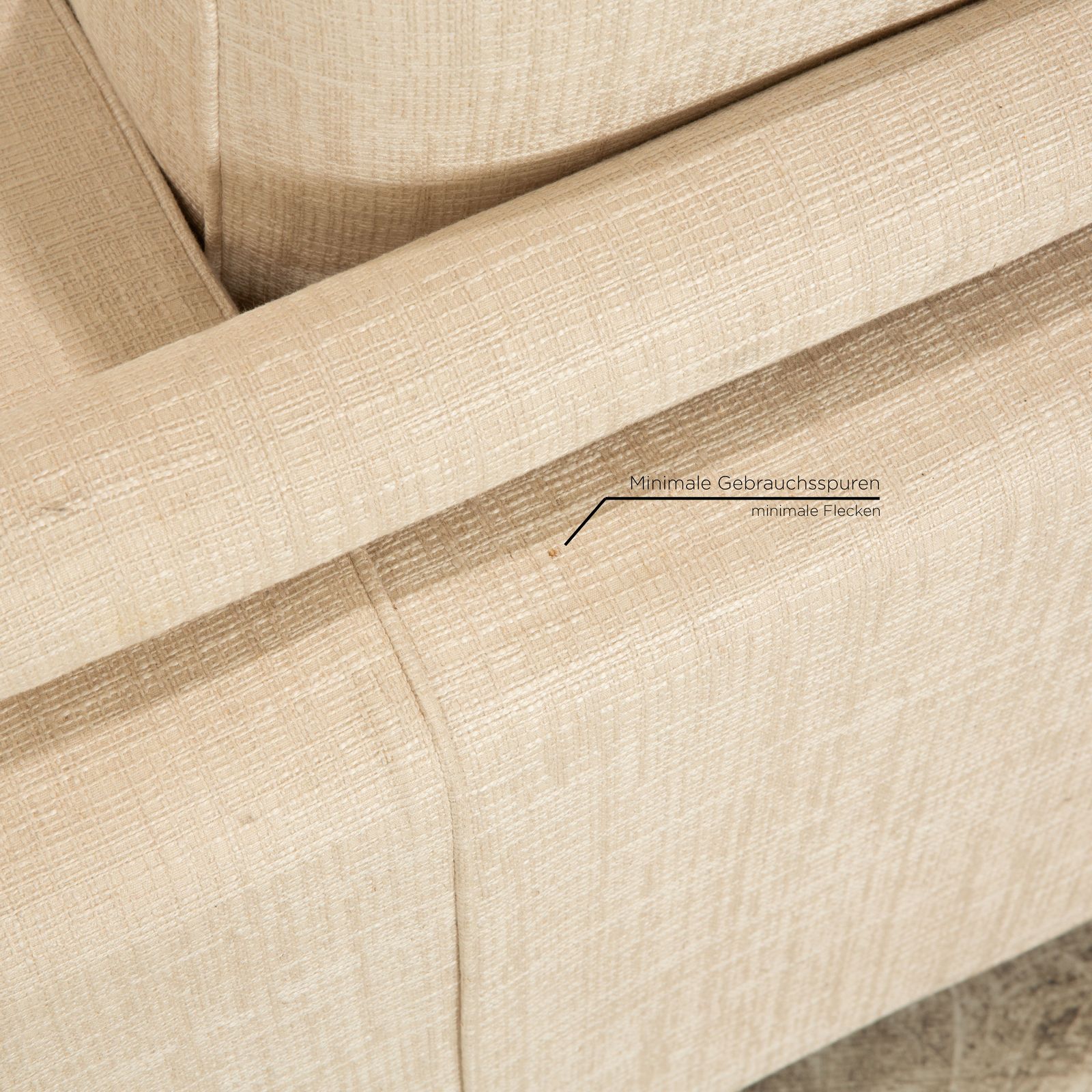 Flexform Status Stof Vierpersoons Crème Bank photo Meubels