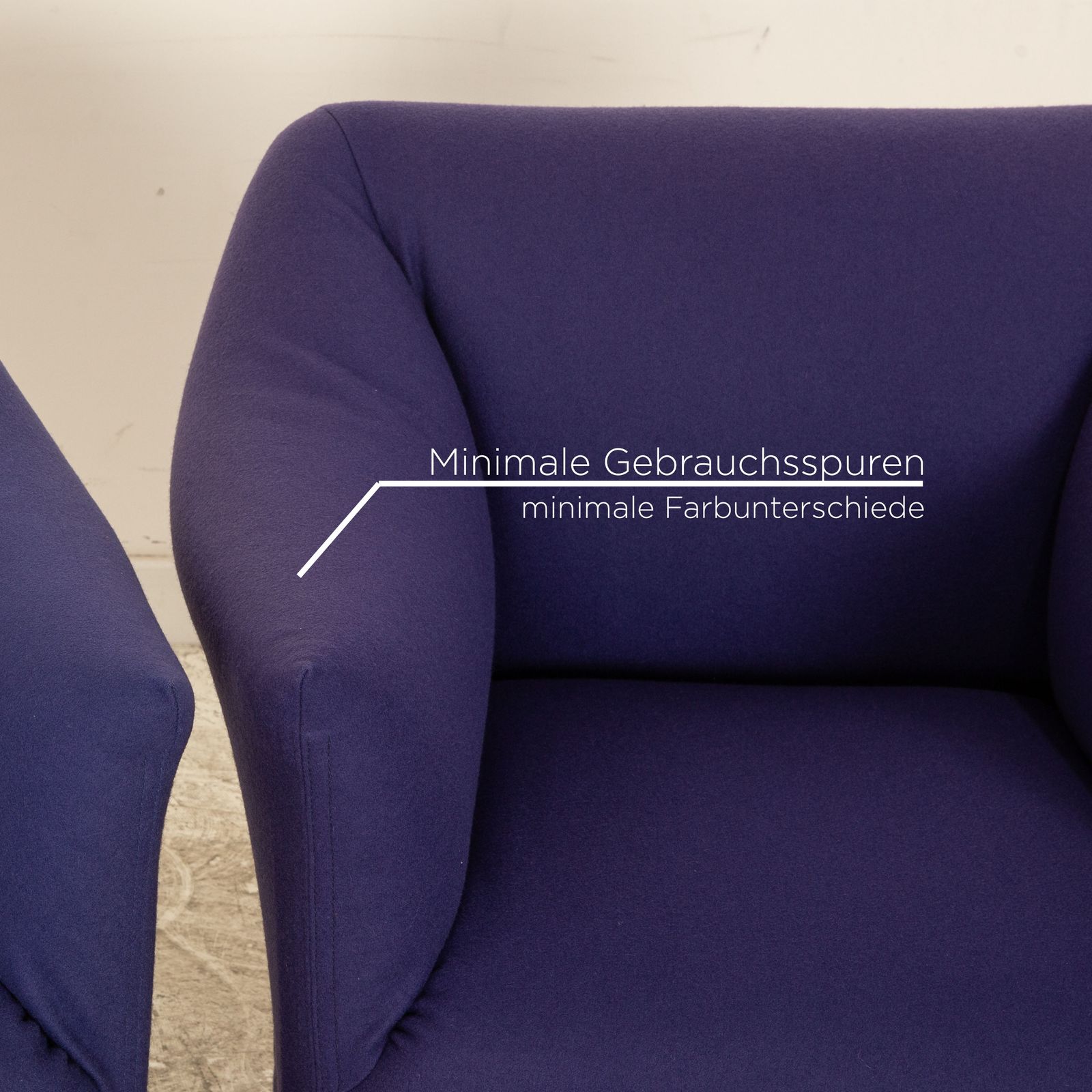 Set Van 6 Cassina 684 Stoelen In Blauwpaarse Stof – Mario Bellini photo Meubels