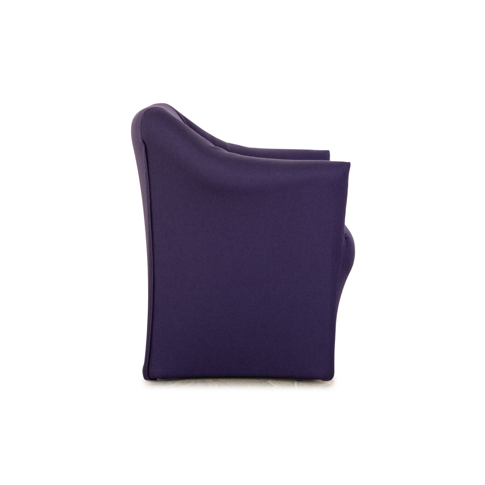 Lot de 6 chaises Cassina 684 en tissu bleu violet, par Mario Bellini photo buy