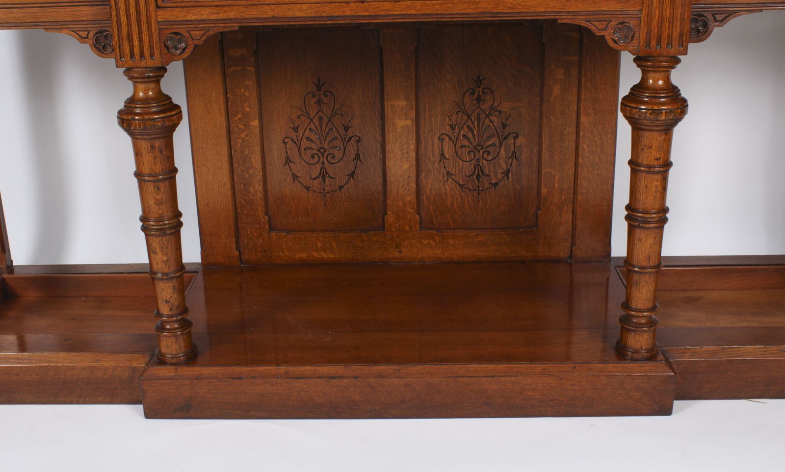 Victorian Oak Country House Hall Umbrella Stand 19th C photo for sale