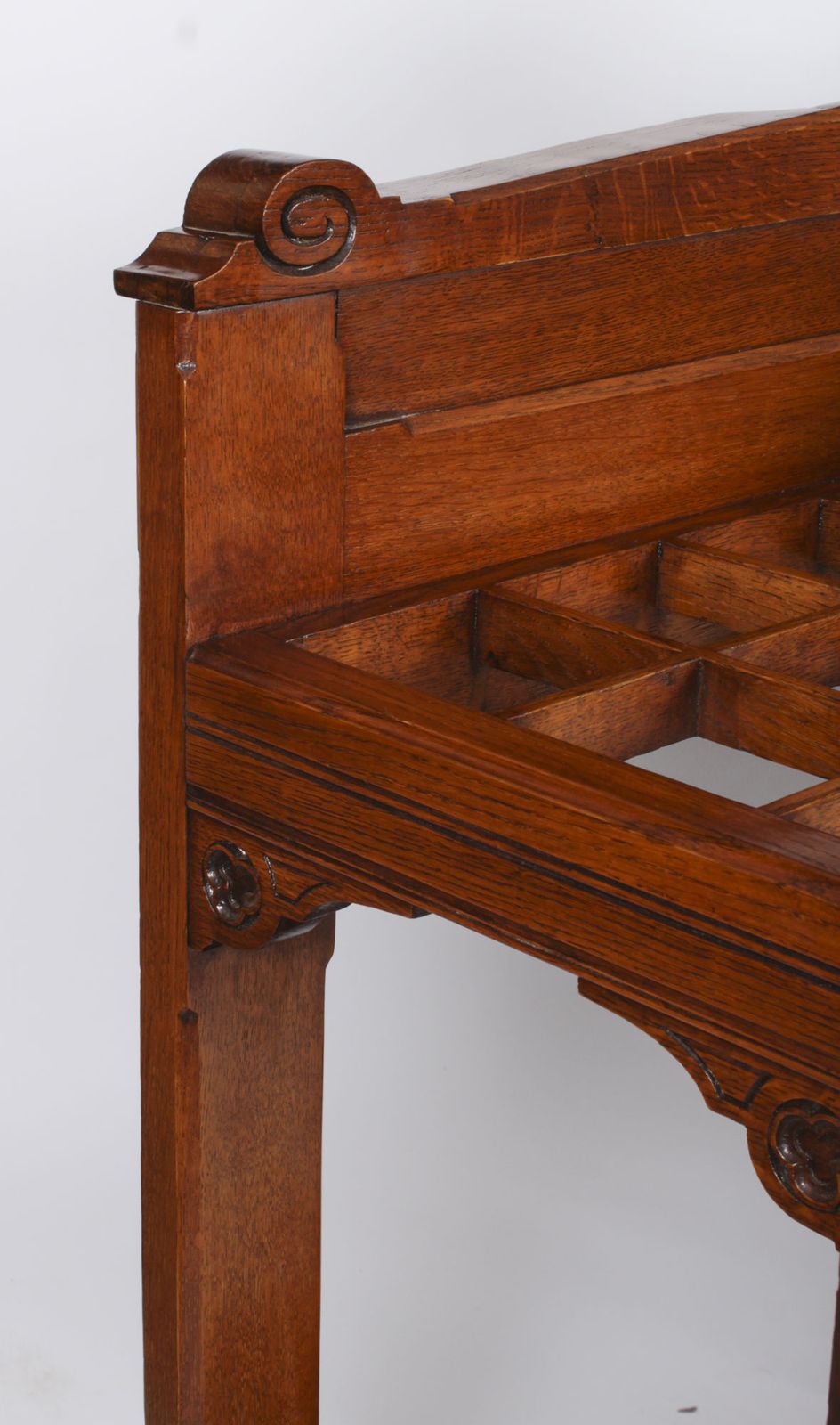 photo vintage Victorian Oak Country House Hall Umbrella Stand 19th C