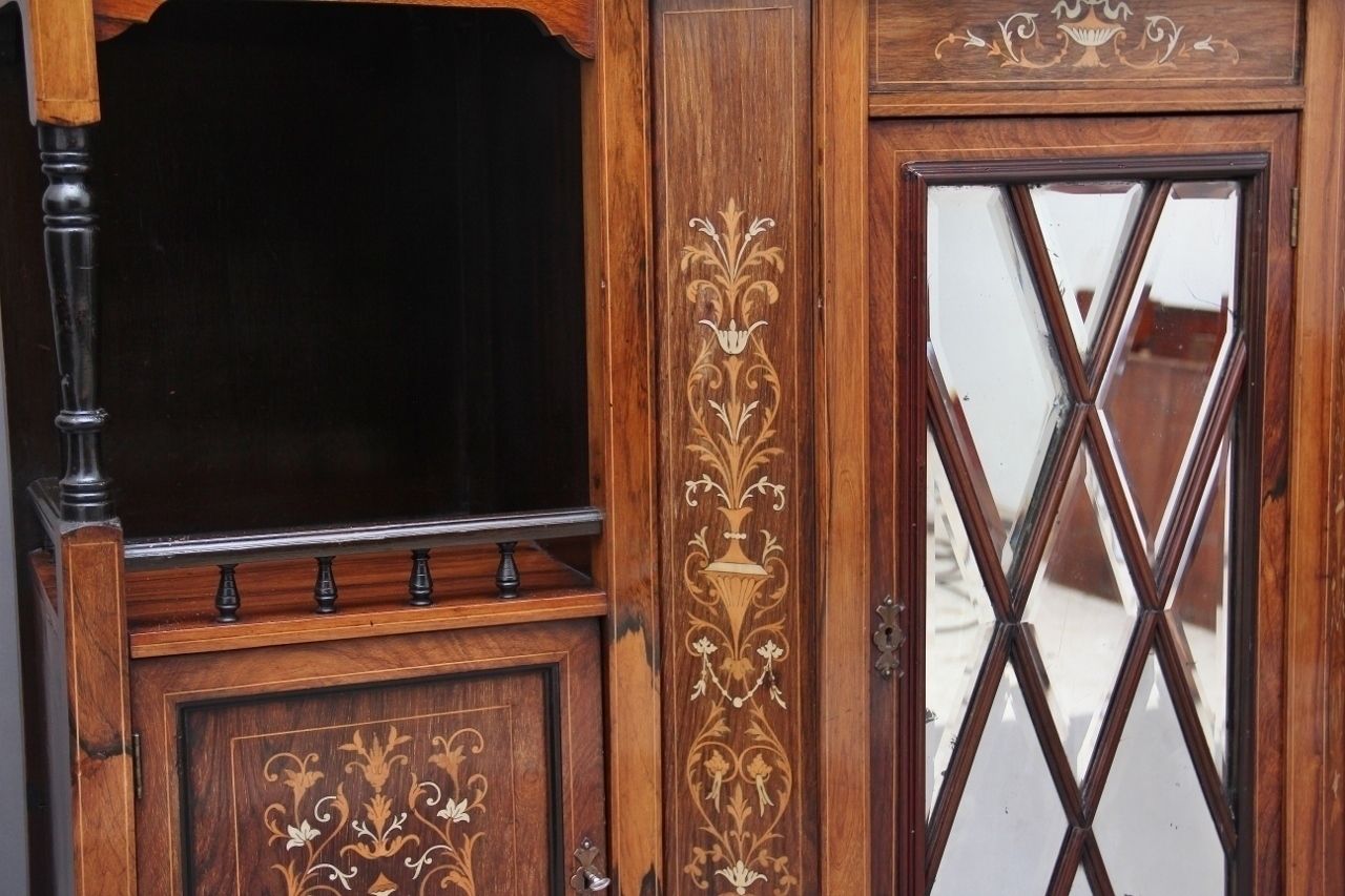 photo buy 19th Century Rosewood And Inlaid Cabinet