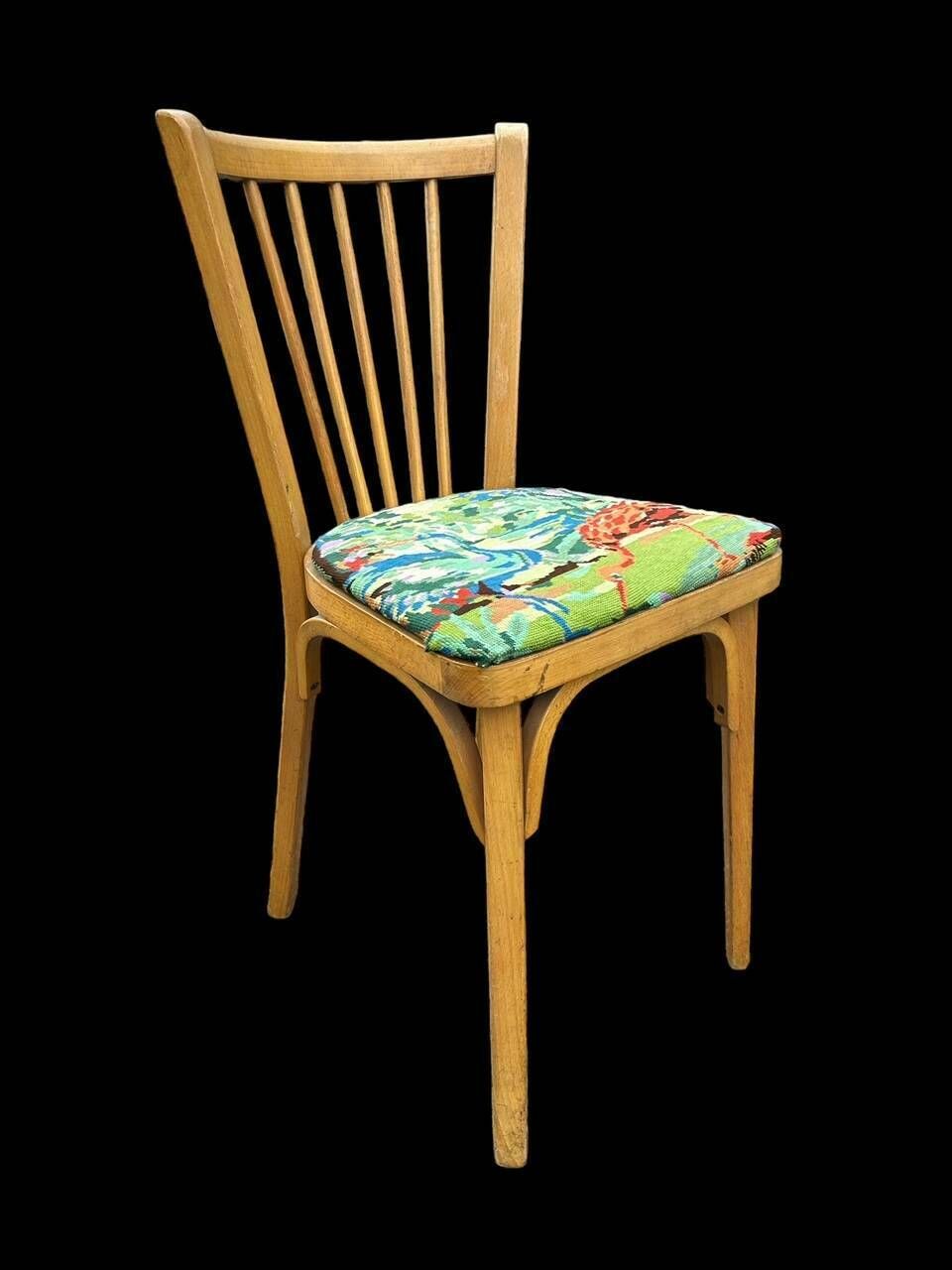 Reupholstered Baumann Chair, 1950s photo buy