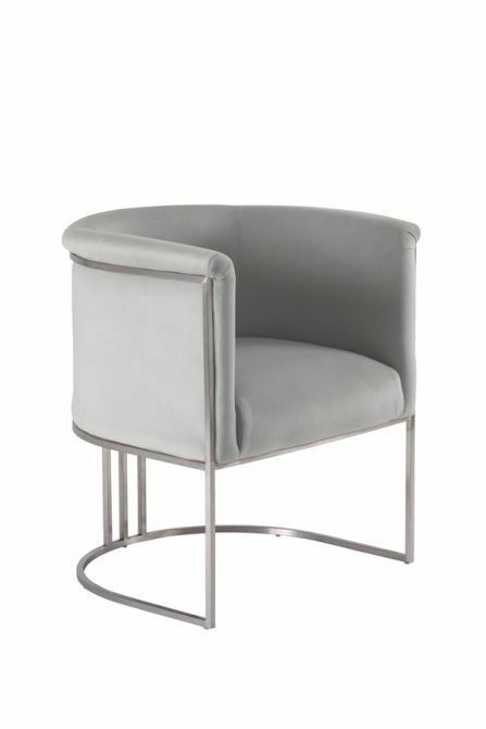 Brand New Unused Aria Tub Chairs Dining My Furniture Dove Grey Silver photo for sale