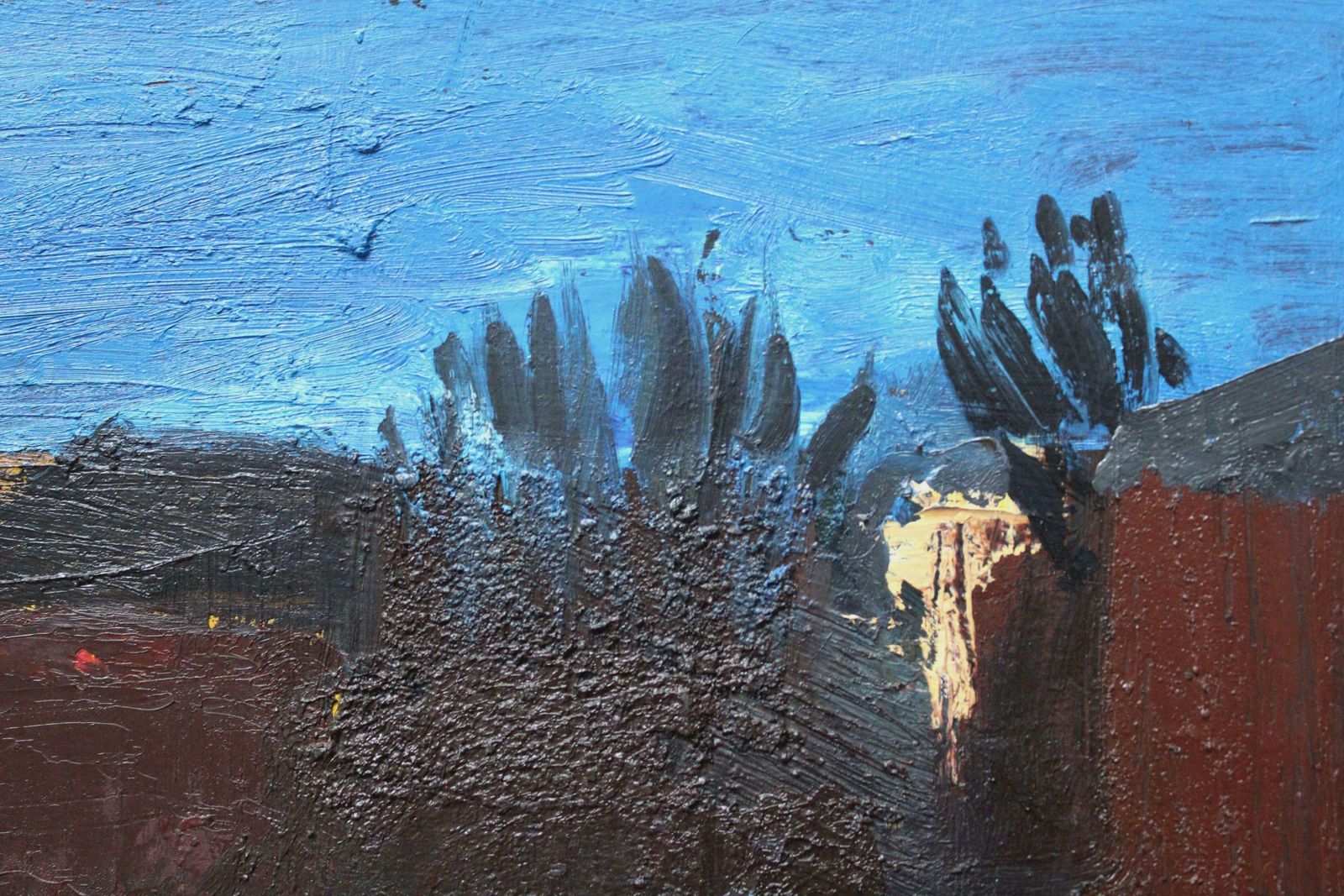 Aleksandr Rodin Walk. Oil On Cardboard, photo 742.0