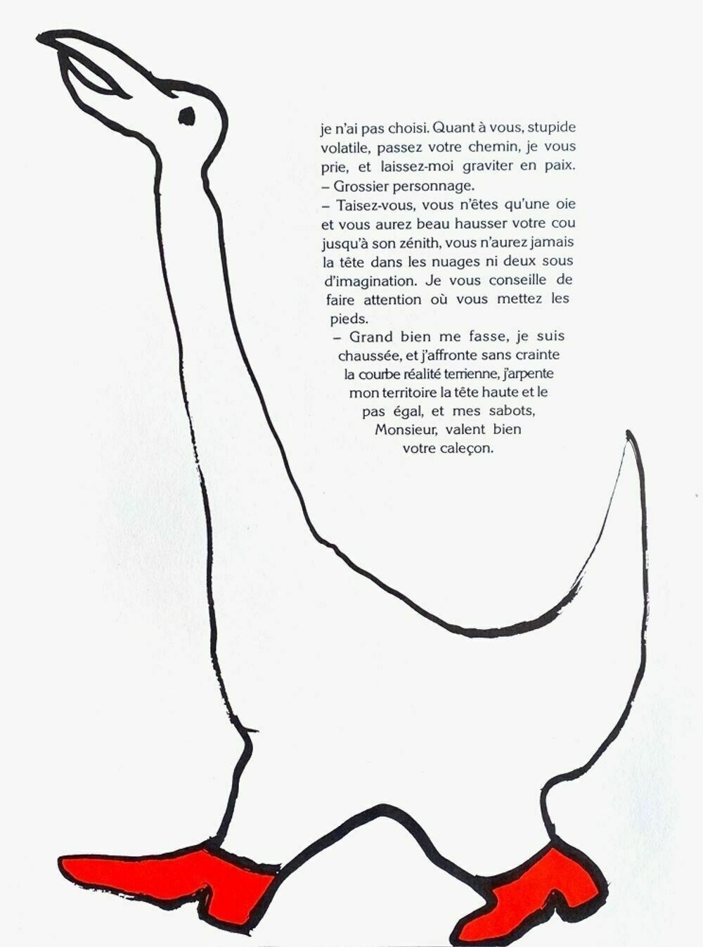 Alexandre Calder   Original Lithography Dlm212 The Wild Goose 1976 38x28 Cm