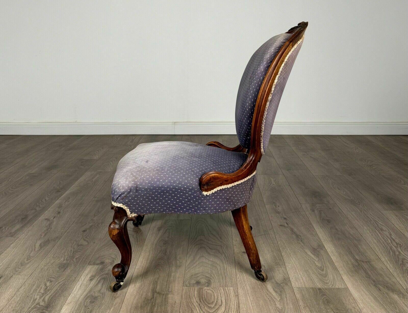 Antique 19th Century Nursing Chair / Armchair In Mahogany photo furniture
