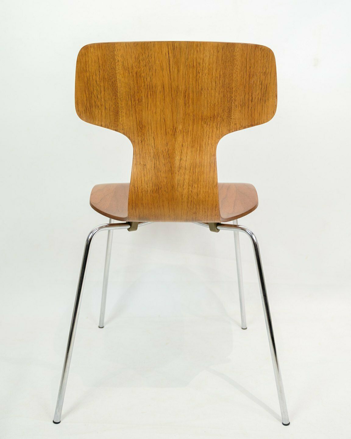 Set Of Four Dining Chairs In Teak By Arne Jacobsen For Fritz Hansen From 1960s photo vintage