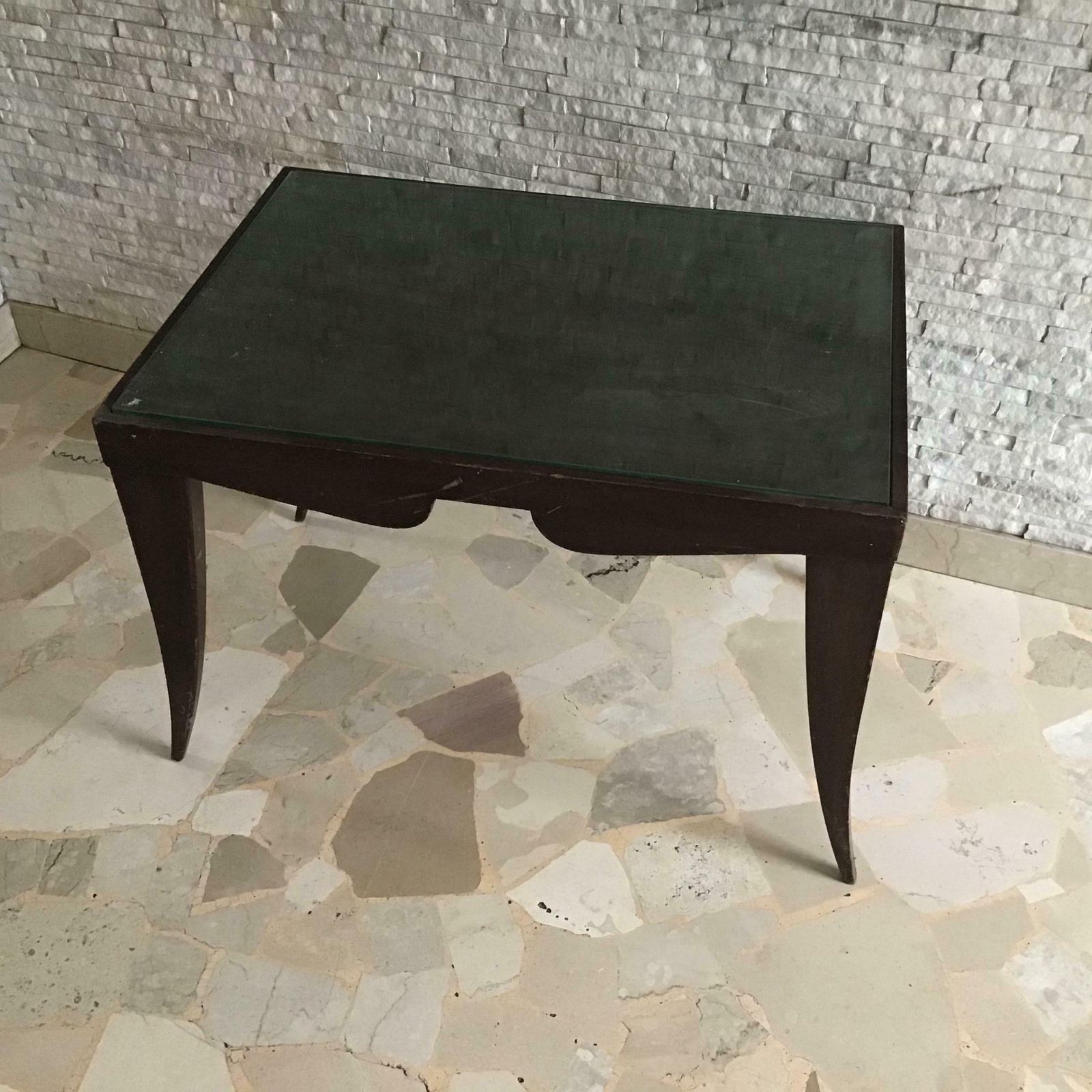 Osvaldo Borsani Coffee ' Table. Wood Glass 1950 Italy photo buy