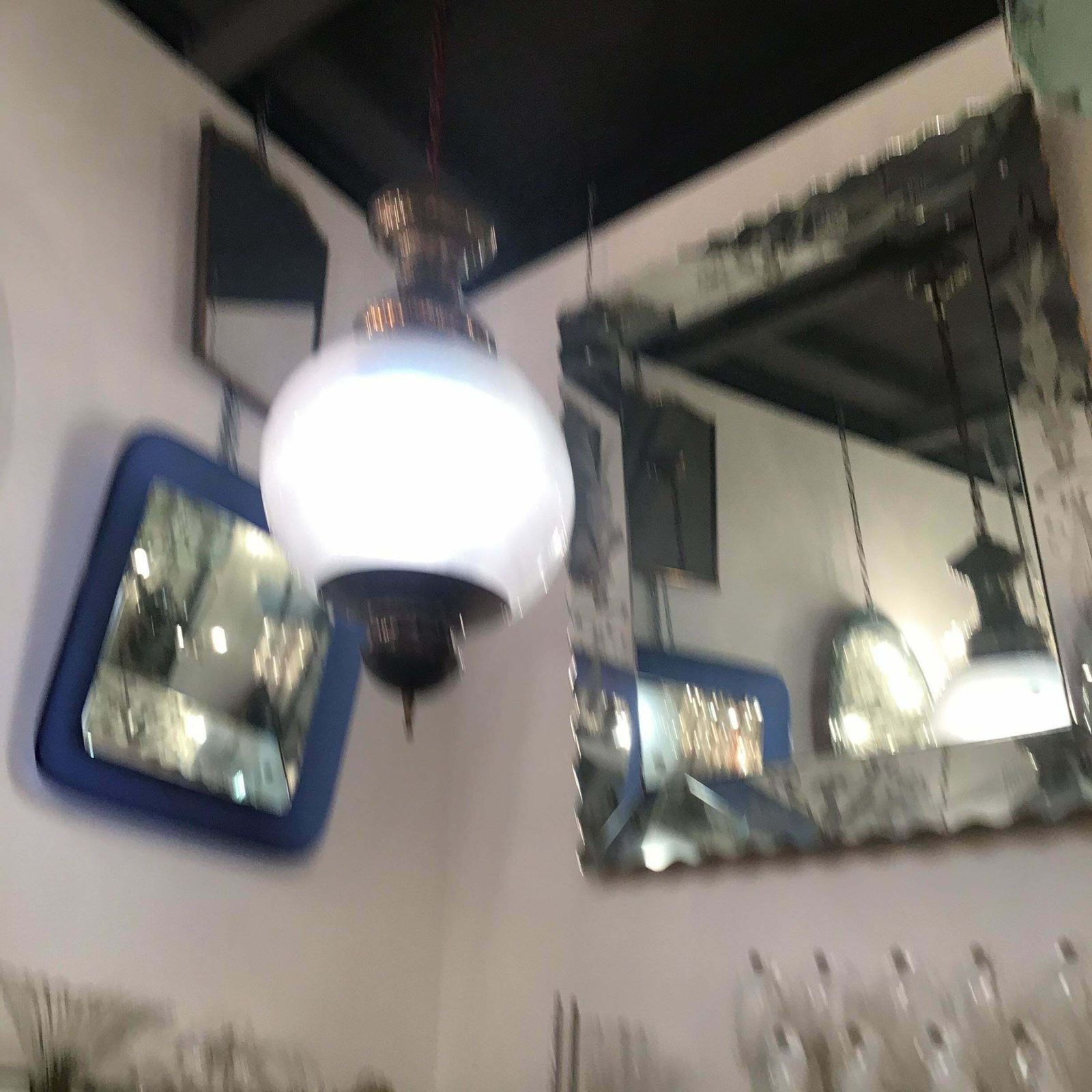 Luigi Caccia Dominioni “Azucena “ Chandelier Glass Brass 1955 Italy photo vinterior