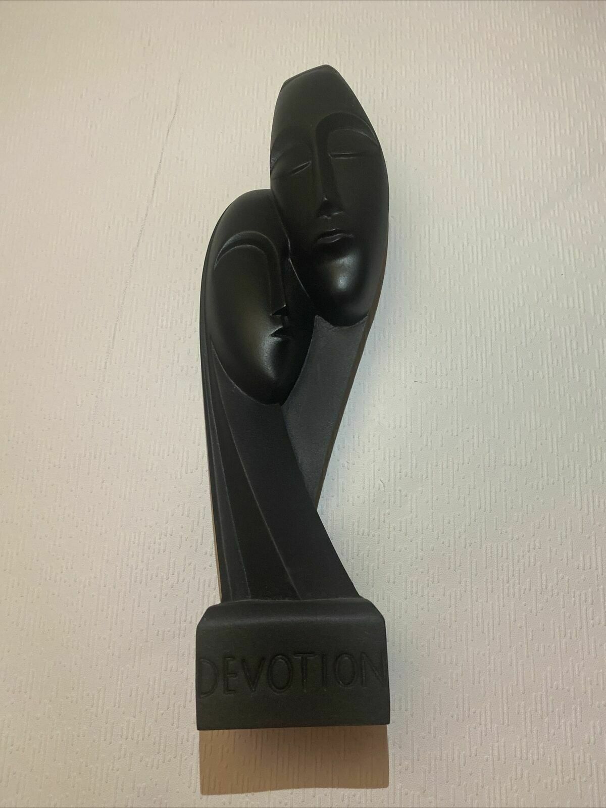 Devotion Cycladic Art Handmade Reproduction Greek Alabaster Black Head Sculpture photo Art