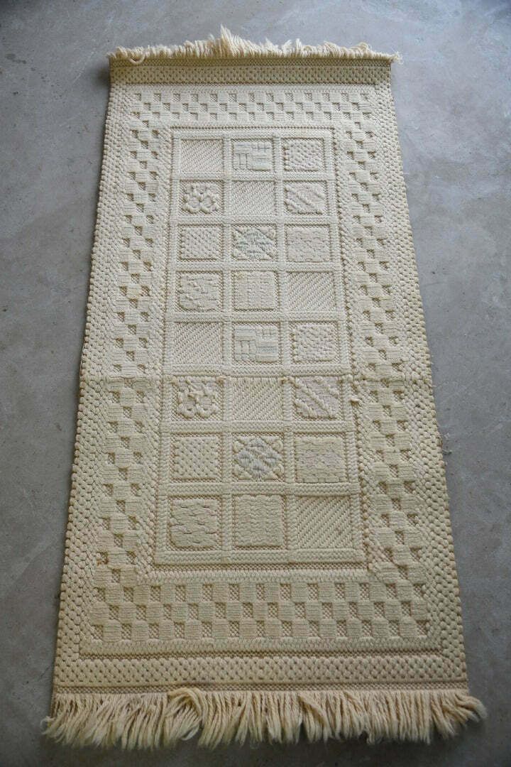 Vintage Felpa Cream Wool Rug photo for sale