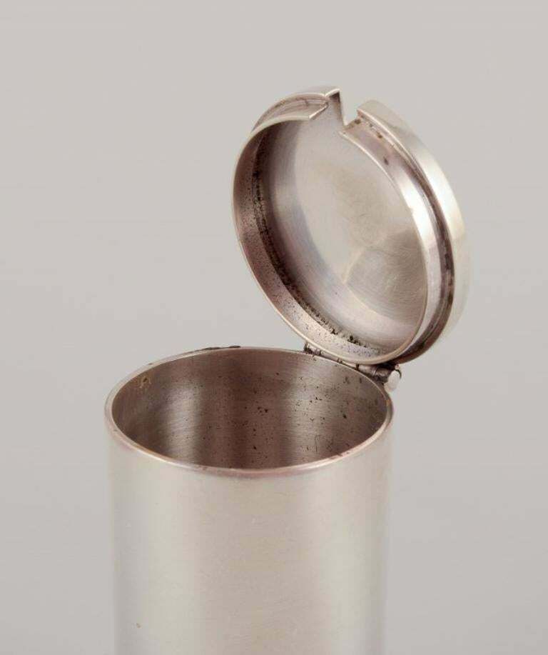 Jørgen Jensen For Georg Jensen. Rare Art Deco Mustard Pot In Sterling Silver photo vinterior