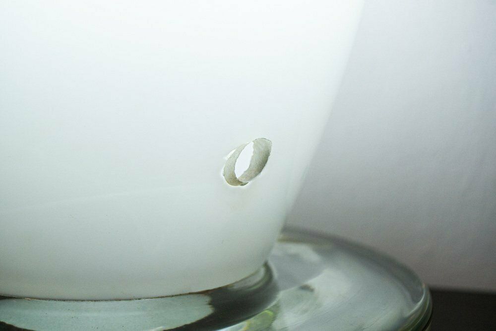 Sculptural Glass Table Lamp, 1960s photo vinterior