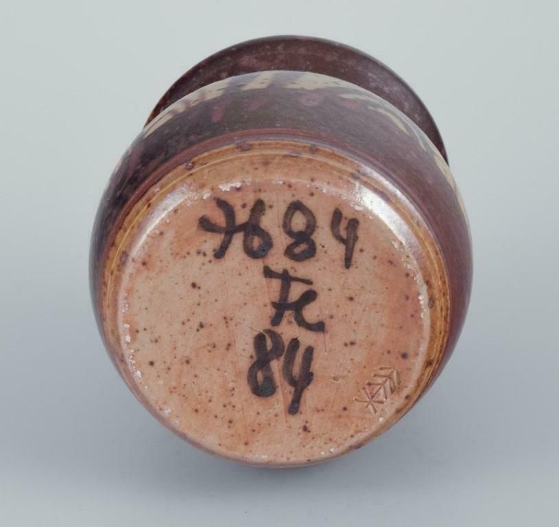 Elly Kuch And Wilhelm Kuch. Two Ceramic Vases In Brown And Sandy Tones photo buy