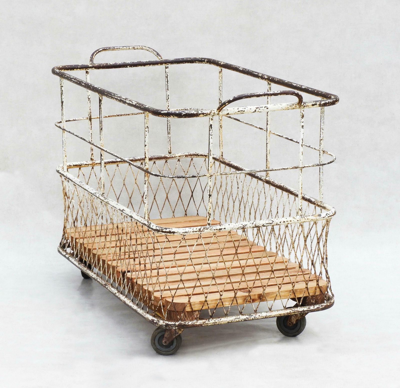 French Mid Centruy Industrial Boulangerie Trolley Cart C1950 photo furniture