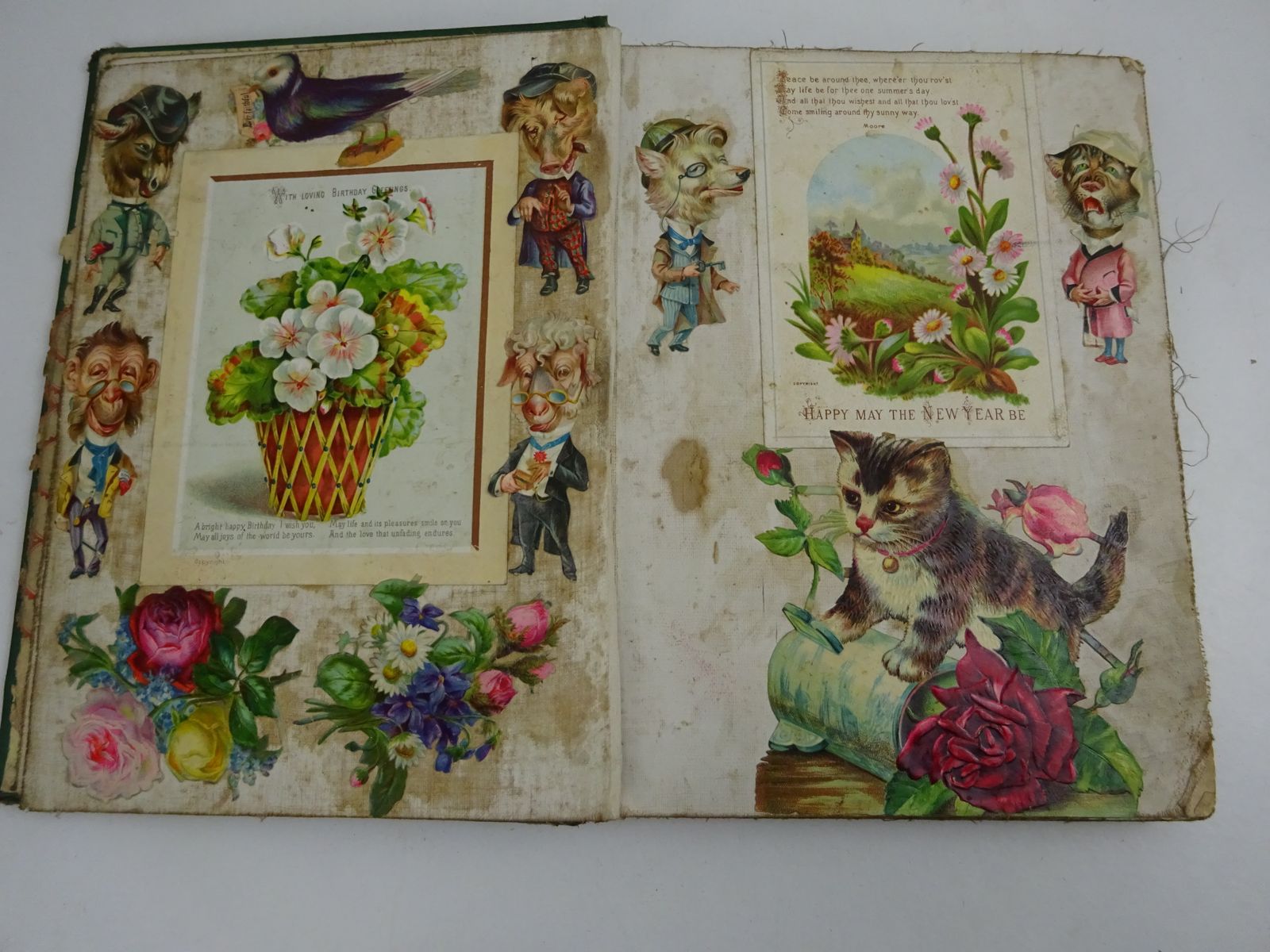 photo buy Victorian Alphabet Book By Warne's Mounted Toys Gifted In 1882