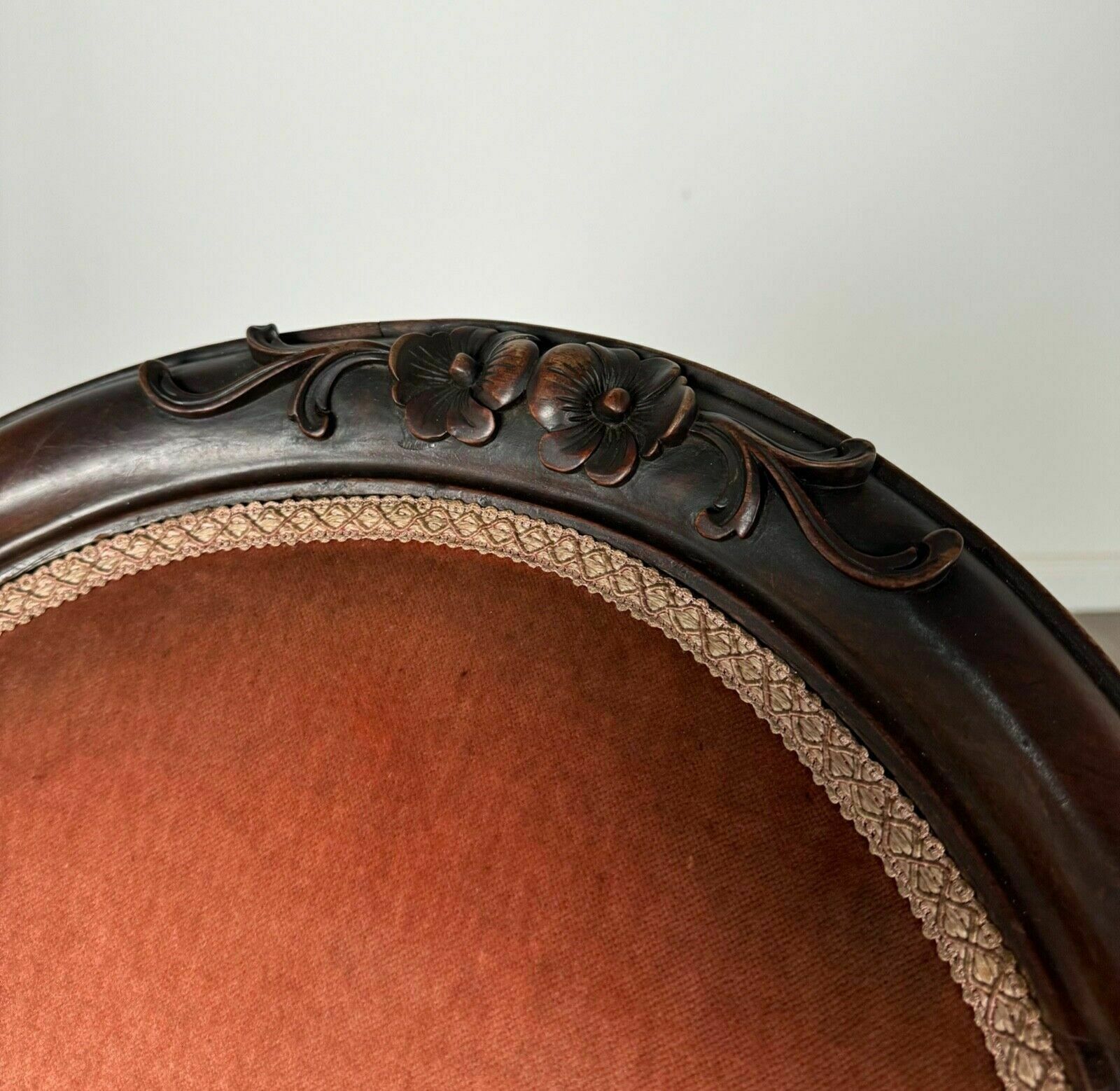 photo furniture Antique 19th Century Armchair In Mahogany ( Ref Af 3141 )