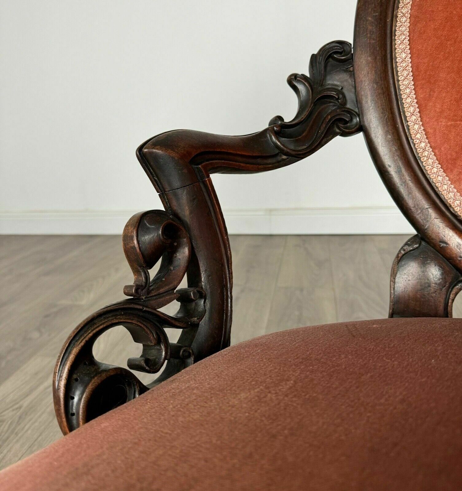 photo for sale Antique 19th Century Armchair In Mahogany ( Ref Af 3141 )
