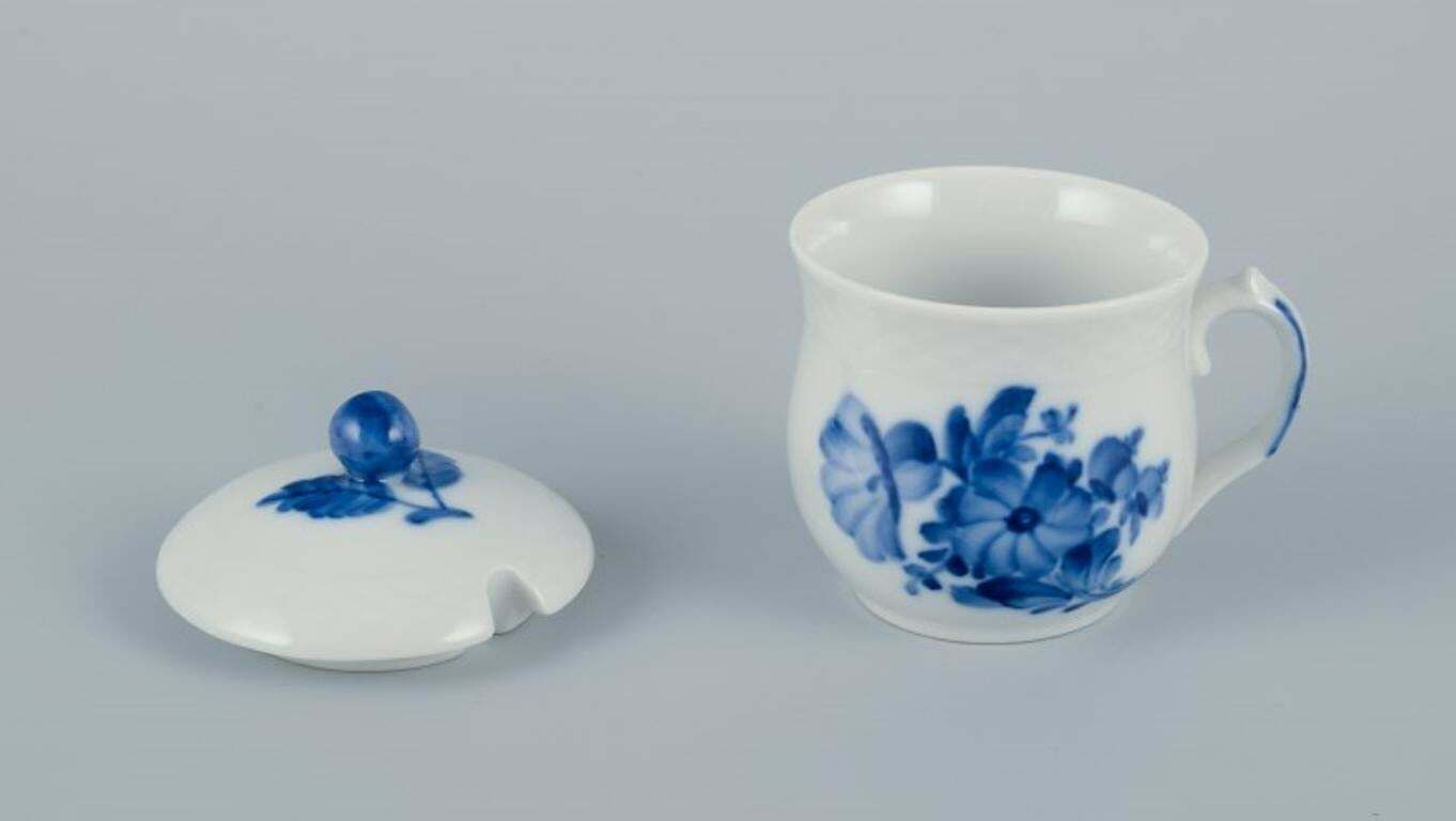 Royal Copenhagen Blue Flower Braided. Sugar Bowl And Bouillon Cup In Porcelain. photo buy