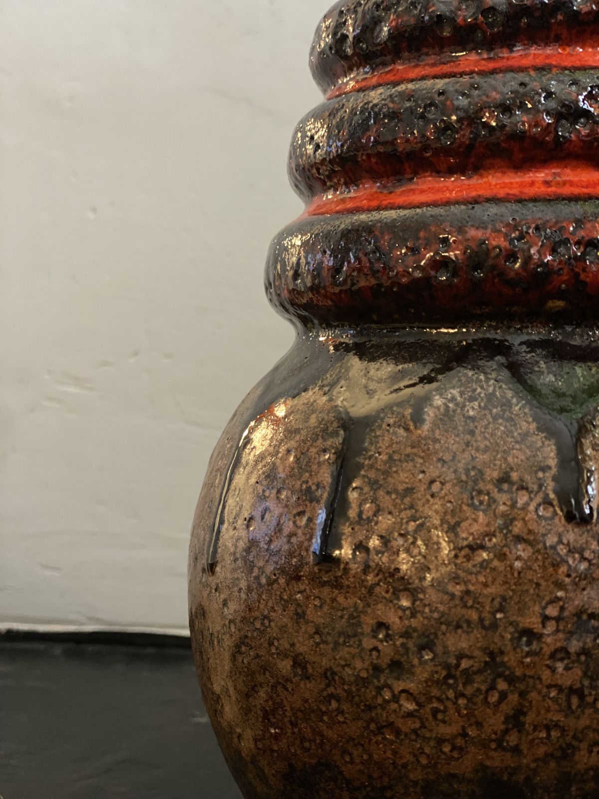 Set Of Two 1970's Scheurich Fat Lava Vases photo buy
