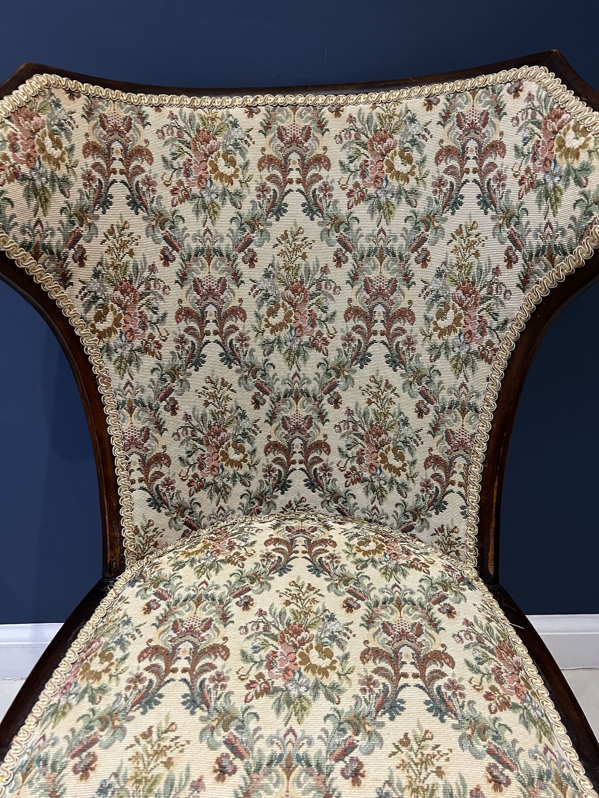 Furniture 19th Century Arts And Crafts Curved Wingback Chair photo