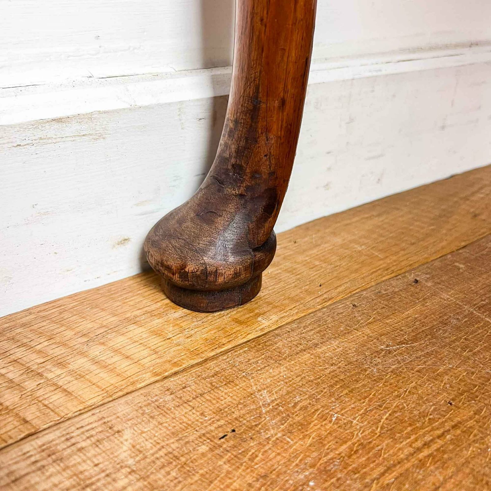 Furniture Georgian Fruitwood And Oak Lowboy photo