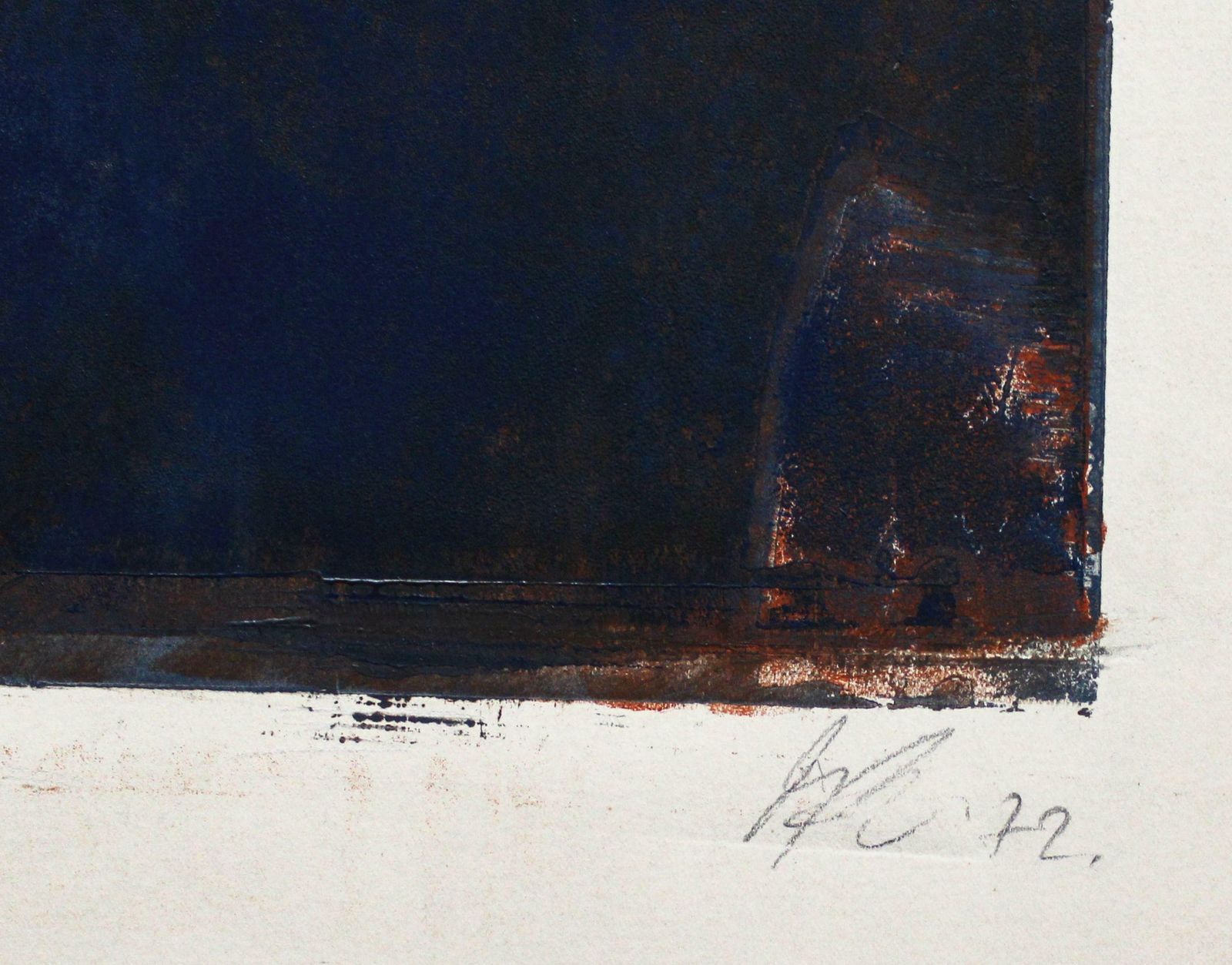 Dzidra Ezergaile Poet L. Strelevits Portrait, Paper, Screen Print 1972 photo for sale