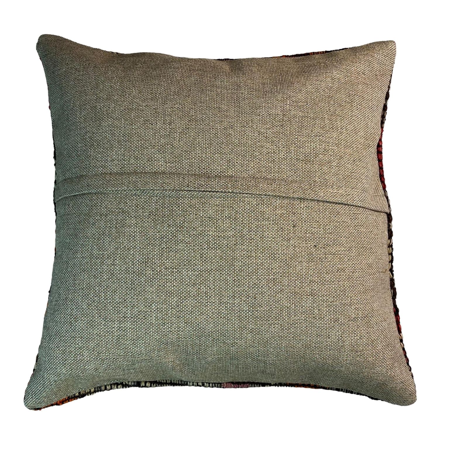 Ethnic Kilim Pillow, 18x18 Pillow Cover, Bohemian Kilim Pillow, Handwoven Kilim Pillow, Sofa Throw Pillow, Meditation Kilim Cover photo for sale